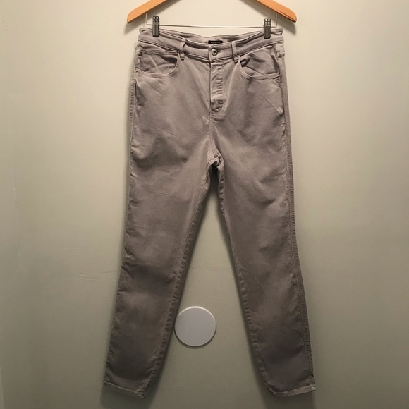 Massimo Dutti grey high waist denim 10 - Picture 6 of 11